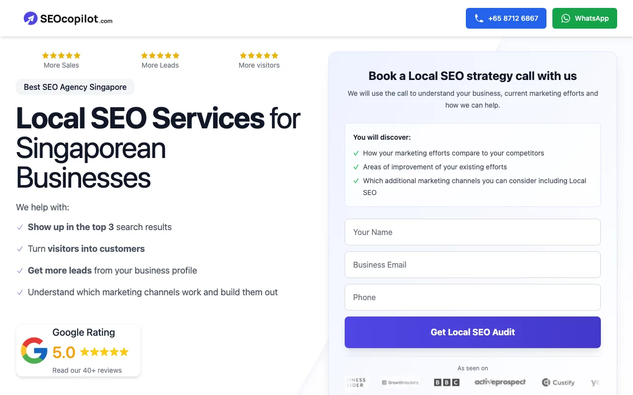 SEOCopilot B2B Marketing Agency Singapore