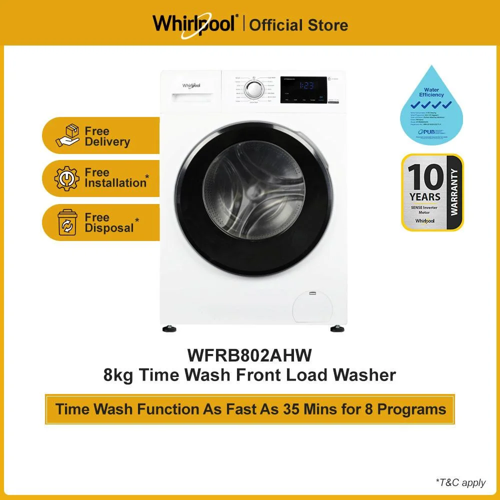 Whirlpool WFRB802AHW Time Washer 1