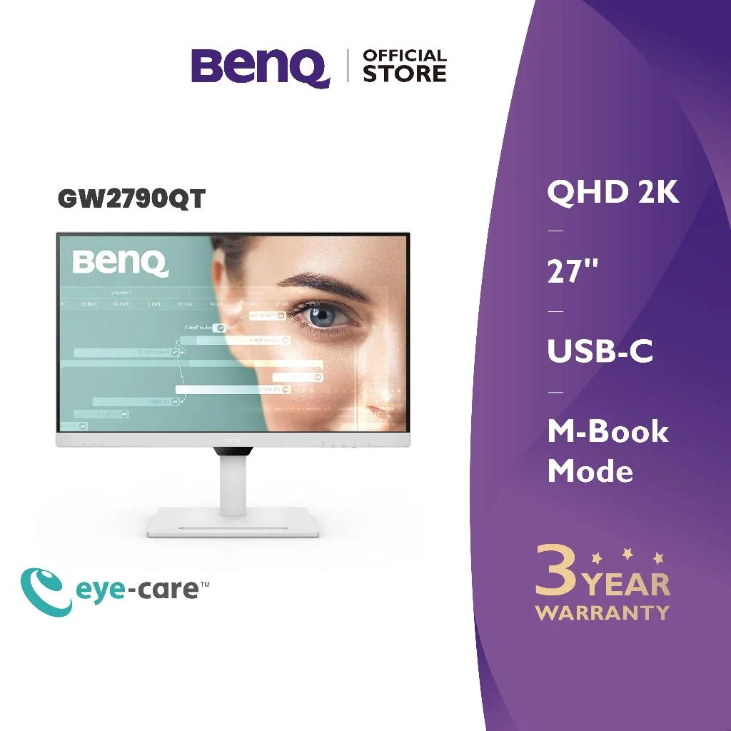 BenQ GW2790QT 27 Inch 2K QHD Eye Care Programming Monitor