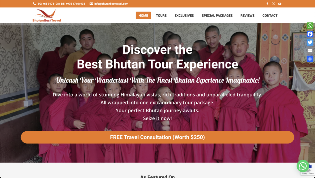 Bhutan Best Travel - Best Bhutan Travel Agency In Singapore