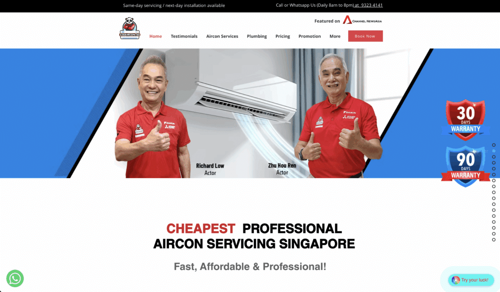 新加坡十大最佳空调服务 🏆 3 338 Aircon - 新加坡空调服务