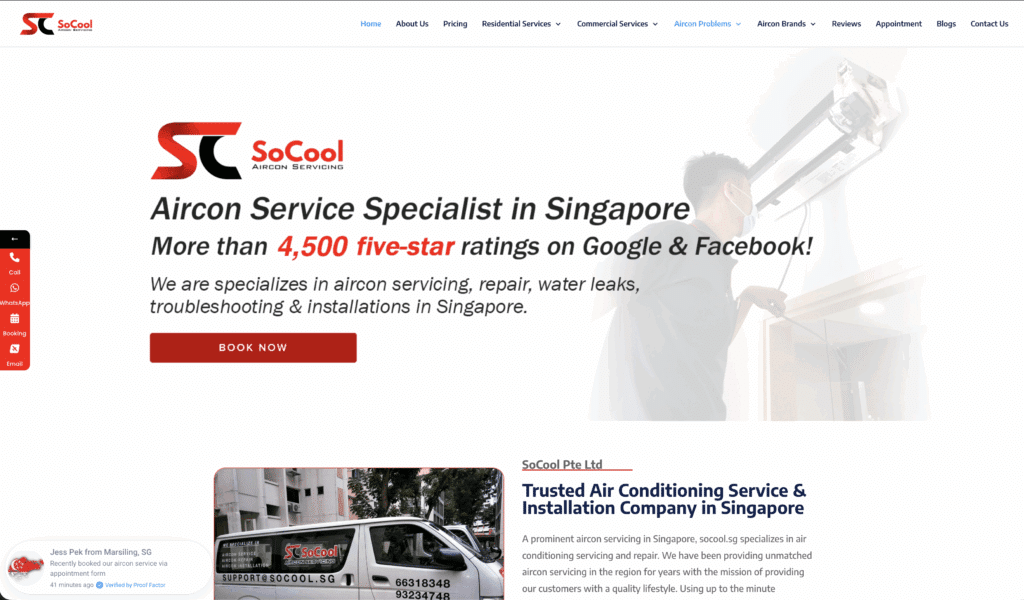 新加坡十大最佳空调服务 🏆 2 Socool Pte Ltd - 新加坡空调服务公司