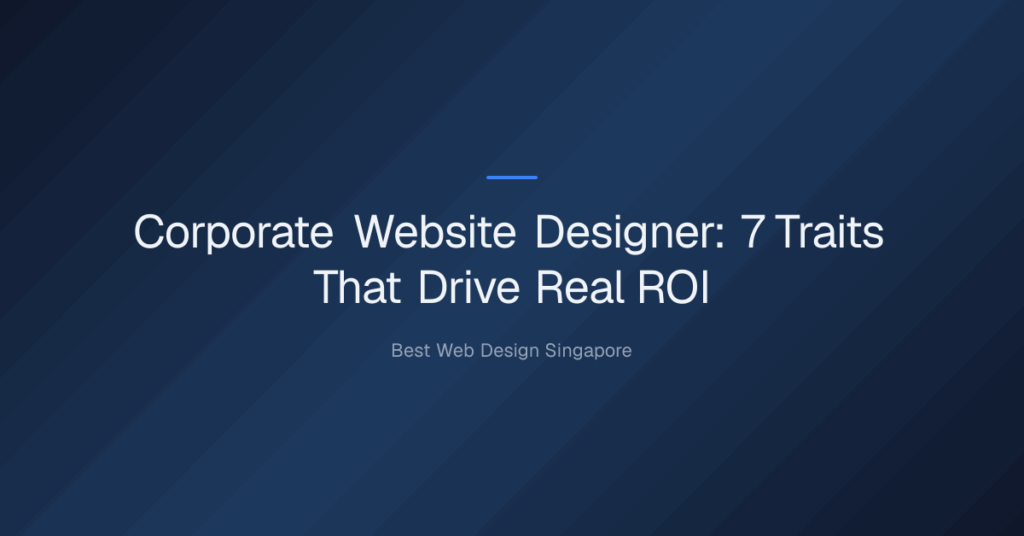 corporate website designer — Corporate Website Designer: 7 Traits That Drive Real ROI